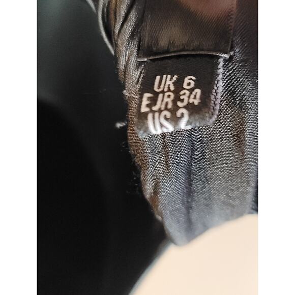 Missguided Petite Sequin Mini Dress US2 Black Silver Long Sleeve Party Cocktail - Picture 9 of 12